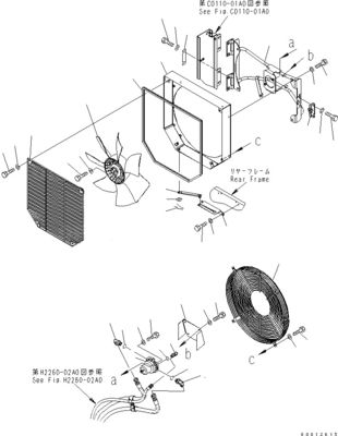 418-03-33241 4180333241 Для Komatsu WHEEL LOADERS WA100-5 WA150-5 WA200-5 WA270 Гидравлический вентилятор