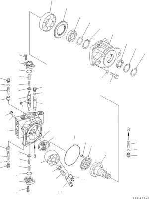 706-7H-01101 706-7H-12310 706-7H-01100 Для бульдозера Komatsu D155AX-6 D155AX-7 Гидравлический мотор HST ПУМПА Послепродажная торговля