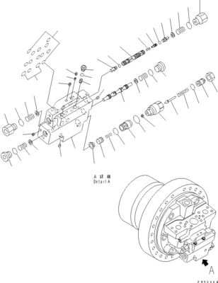 706-86-01550 706-86-43210 Для Komatsu D31EX-21 D37PX-21 D39EX-21 Бульдозер гидравлический ТРАВЕЛЬНЫЙ МОТОР Оригинальное высокое качество