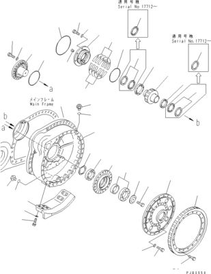 195-27-00801 195-27-00811 Для бульдозера Komatsu D375A-8 Проездная сборка Финальный привод Оригинальный двигатель послепродажного привода