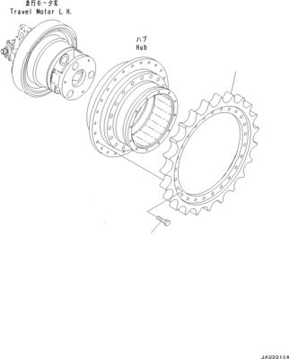11Y-27-40400 11Y-27-40101 Для бульдозера Komatsu D37EX-23 D39EX-23 Проездная сборка Финальный диск Оригинальный рынок послепродажного оборудования