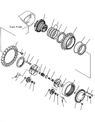 207-27-00260 708-8H-00320 Для экскаватора Komatsu PC300-7 340NLC-7 350-7 Транспортная сборка Финальный привод Оригинальный транспортный двигатель