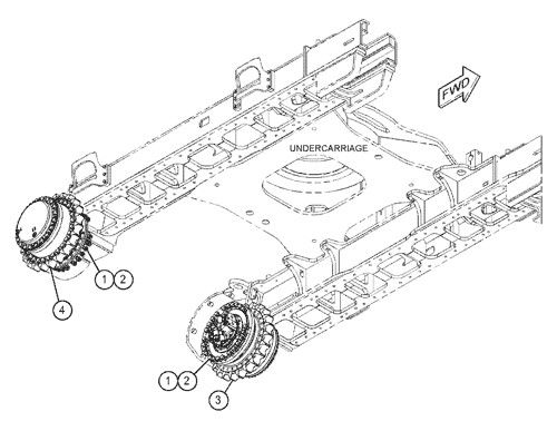 455-2770 155-9198 455-2772 455-2771 Для CAT 390D 390F 385C Экскаватор Проездная сборка Финальный привод Оригинальный проездный двигатель