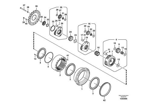 VOE14599921 VOE14599920 VOE14604840 Для экскаватора Volvo EC300D 350D 380D Транспортная сборка Финальный привод Оригинальный транспортный мотор