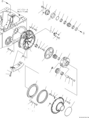 17A-27-00122 17A-27-00123 Для бульдозера Komatsu D155AX-6 Проездная сборка Финальный привод Проездный мотор Послепродажная часть Оригинал