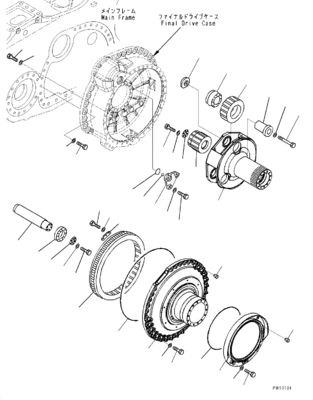 17M-27-00410 17M-27-00252 17M-27-00251 Для бульдозера Komatsu D275A-5R Движение сборка Финальный привод Движение двигатель оригинальный