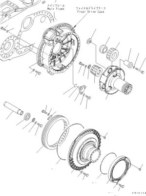 17M-27-00350 17M-27-00530 17M-27-00540 Для бульдозера Komatsu D275A-5D Транспортная сборка Финальный привод Транспортный мотор Оригинальный