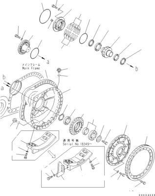 195-27-00841 195-27-00851 Экскаватор Финальный привод для бульдозера Komatsu D375A-8
