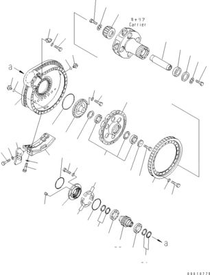 198-27-00670 198-27-00680 Экскаватор Финальный привод для бульдозера Komatsu D475A-5EO
