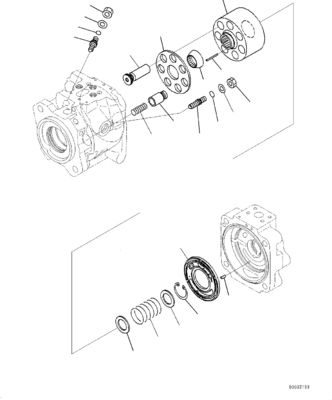 708-1U-00120 708-1U-00140 708-1U-00170 708-1L-04010 R7081U00120 R7081U00171 708-1U-01151 Для Komatsu WA380-6 WA430-6 КОЛЕЙНЫЕ НАЛОЖИТЕЛИ Гидравлический насос Рулевое насос