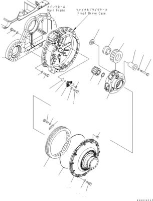 154-27-00432 154-27-00431 154-27-00430 Для Бульдозера Komatsu D85EX-15 Движение сборка Конечный привод Движение двигатель Послепродажная часть