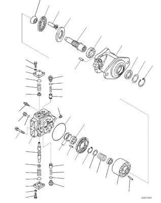 708-7F-00040 708-7F-11130 708-7L-04170 Для Komatsu D85PX-15R D85PX-15EO D85PX-15 D85EX-15EO Бульдозер Гидравлический насос HSS Оригинальный