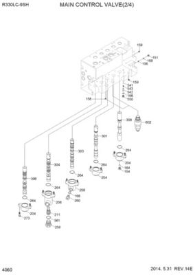 31N9-17000P 31Q9-17001P 31Q9-17002P Для экскаватора Hyundai R330LC-9S R330LC-9SH Гидравлический главный клапан управления Строительные машины Части послепродажного оборудования Высокое качество Оригинал