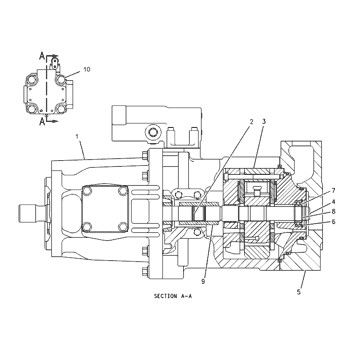 1200140 CA1200140 120-0140 Для CAT 928G 928H 928HZ IT28G Колесный погрузчик Гидравлический главный насос Пистоновый насос ПУМП АССИ ПУМП GP-ПИСТОН Послепродажная торговля Высокое качество Оригинальный