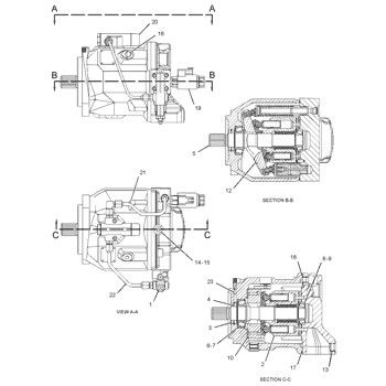 2896370 CA2896370 289-6370 Для CAT 432E 434E 442E 444E Загрузчик буксировщик Гидравлический главный насос поршневый насос АССИ ПУМП GP-ПИСТОН Послепродажная торговля Высокое качество Оригинальный