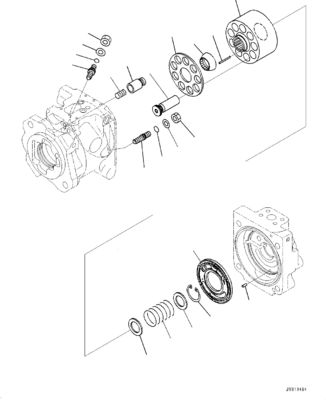 708-1U-00370 708-1U-01231 708-1U-04240 Для Komatsu WA380-8 WA380-8EO Круговые погрузчики Гидравлический главный насос рулевое насос поршневый насос HST насос насос ASSY Послепродажная продукция Оригинальный