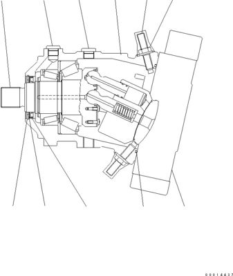 417-18-31202 418-18-31203 418-18-31303 Для Komatsu WA200-6 WA200PTL-6 колесные погрузчики гидравлические путевые двигатели HST двигатели послепродажи высокое качество оригинальный