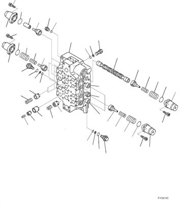 PC1250LC-8 PC1250-8 PC1250SP-8 PC1250-8R Экскаватор Гидравлический главный клапан управления NO.3 Части строительных машин
