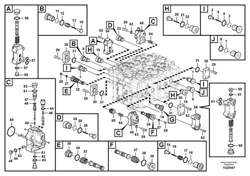 VOE14634178 VOE 14634178 Для VOLVO EC480D EC480DHR Экскаватор Гидравлический главный клапан управления Строительные машины Части послепродажного оборудования Высокое качество Оригинал