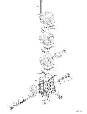 723-66-21100 723-65-21700 723-65-21800 Для Komatsu D155AX-6 Бульдозеры Гидравлический главный клапан управления Строительная техника Части для послепродажного оборудования Высокое качество Оригинальный