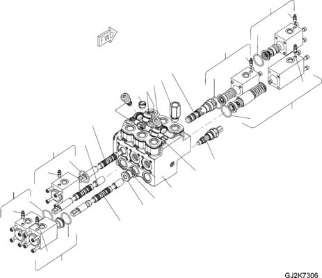 42W-64-33021 42W-64-33020 Для Komatsu WA100M-6 WA90-6 РАБОТНИКИ ГРУДЕЙ ГИДРАУЛИЧЕСКИЙ Главный клапан управления Строительные машины Части для послепродажного оборудования Высокое качество Оригинальный