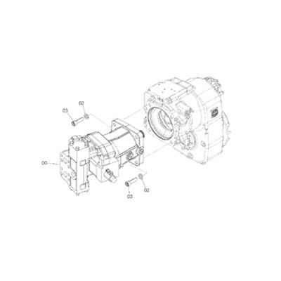 4651466 для HITACHI ZX170W-3 ZX190W-3 TRAVEL MOTOR TRAVEL ASSEMBLY FINAL DRIVE DRIVE GP-FINAL -WITH MOTOR послепродажный оригинал